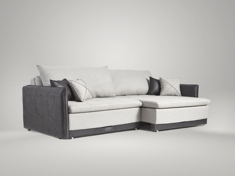 Sofá Europa 250cm sem caixa, Retrátil e Reclinável Linho Premium