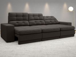 Sofá Retrátil e Reclinável Jobim 230cm Velosuede