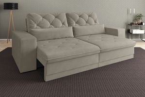 Sofá Retrátil e Reclinável Royale 230cm Velosuede