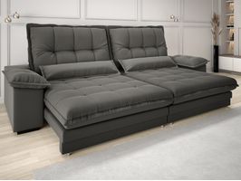 Sofá Retrátil e Reclinável Bergamo 210cm Velosuede