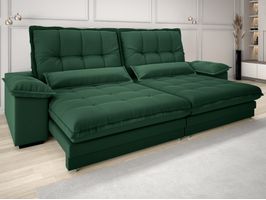 Sofá Retrátil e Reclinável Bergamo 250cm Velosuede