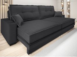 Sofá Retrátil e Reclinável Palermo 220cm Linho Soft