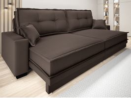 Sofá Retrátil e Reclinável Palermo 240cm Velosuede