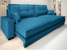 Sofá Retrátil e Reclinável Palermo 280cm Velosuede