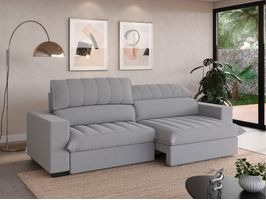 Sofá com Carregador USB Retrátil e Reclinável Strike 280cm Linhosoft Netsofas