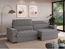 Sofá com Carregador USB Retrátil e Reclinável Strike 200cm Linhosoft Netsofas