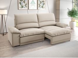 Sofá Retrátil e Reclinável Plaza 200cm Velosuede Netsofas