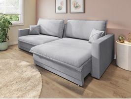 Sofá Tango 240cm sem caixa, Retrátil e Reclinável Linho Soft