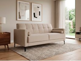 Sofá Living Fixo 1,60m Chicago Linho Soft - NETSOFAS