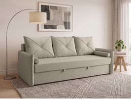 Sofá Multifuncional com Baú 2,20m Helena Linho Soft Netsofas